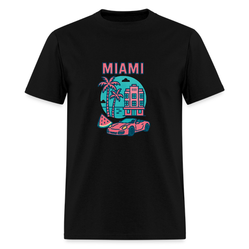Miami travel t-shirt - black