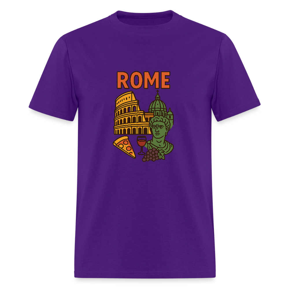 Rome travel t-shirt - purple