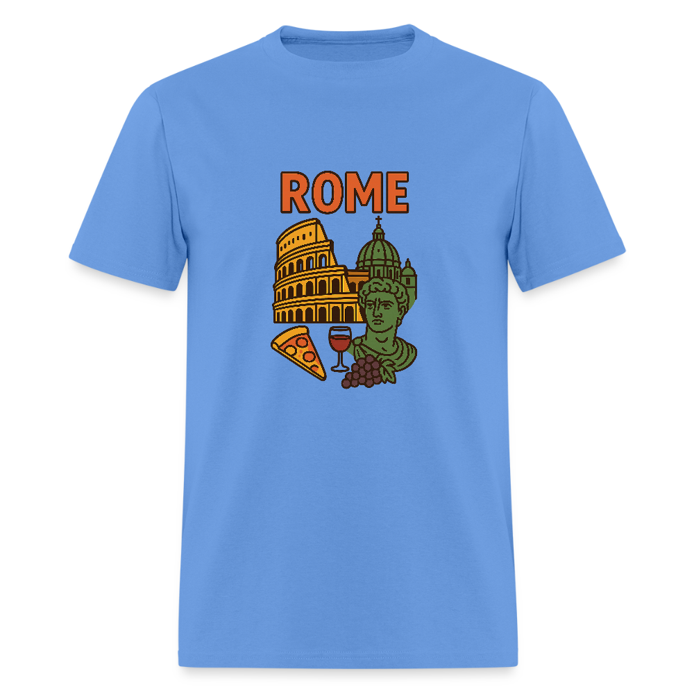 Rome travel t-shirt - carolina blue