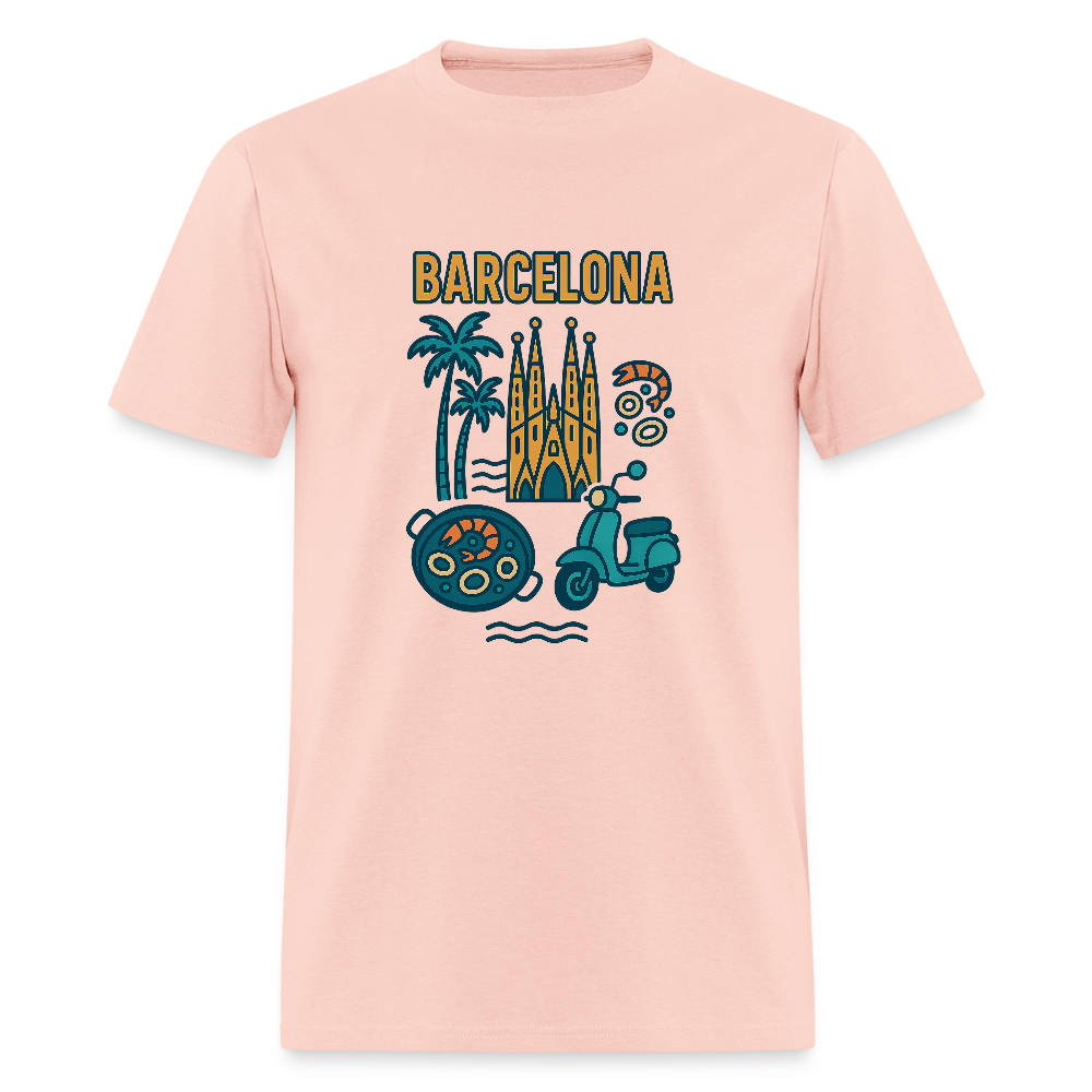 barcelona travel t-shirt - blush pink 