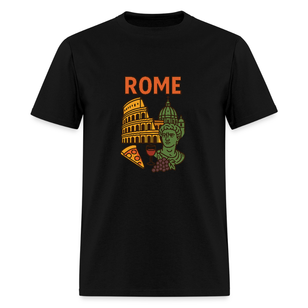 Rome travel t-shirt - black