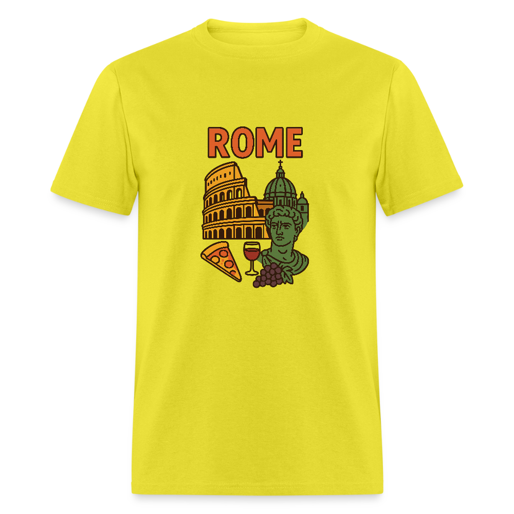 Rome travel t-shirt - yellow